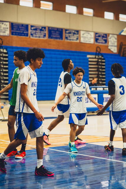 Handshake line after a game
